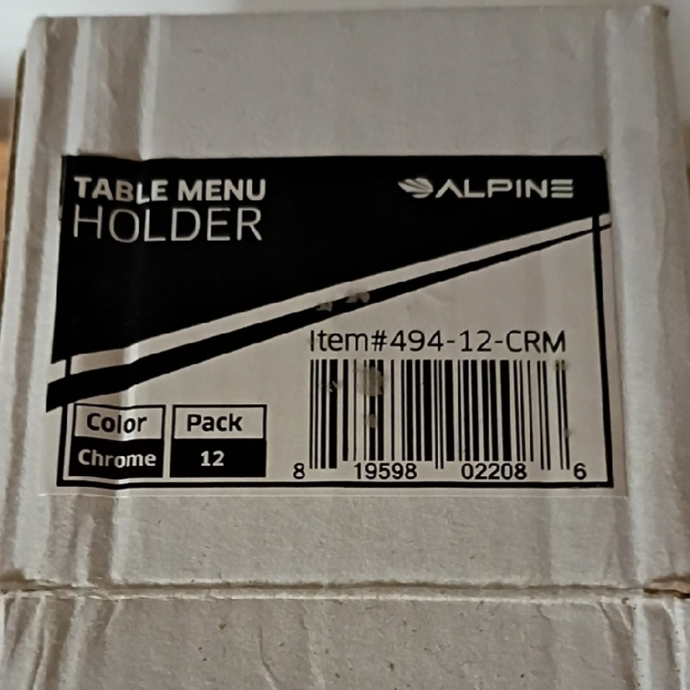 Alpine Silver Table Menu Stands - Picture 2 of 8